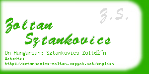 zoltan sztankovics business card